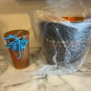 Avatar Fire and Ash Popcorn Bucket and Light Up Banshee Cup Set, Regal, New